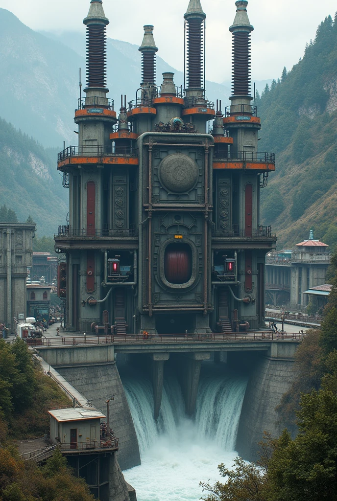 Transformer of a hydroelectric installation