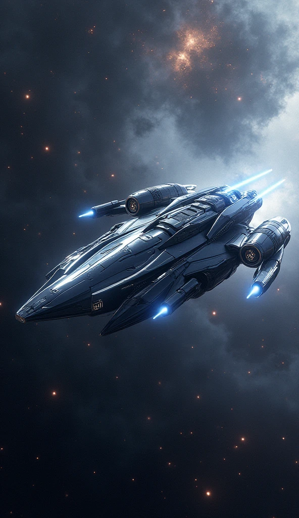 Cool spaceship high-tech fantastic looks hd 