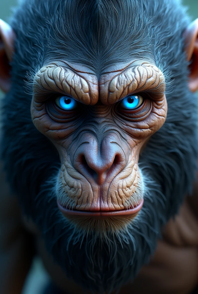 Lord Hanuman blue eyes zooming image