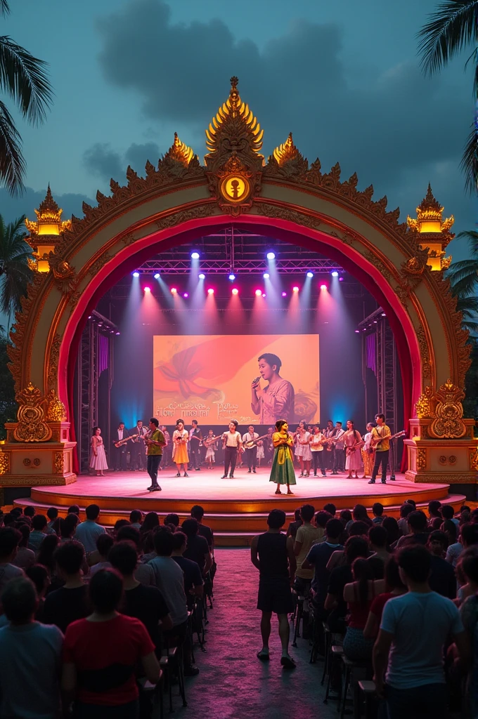 Thai TV Channel 5 has a live program called Lok Don Tri, which is an outdoor concert program from the 80s-90s. Many Thai singers will perform at this stage. It was first broadcast from 1971-1996 every Sunday at 1:00 p.m. in Thailand. It is held at Lok Don Tri, next to Thai TV Channel 5, Bangkok, Thailand.