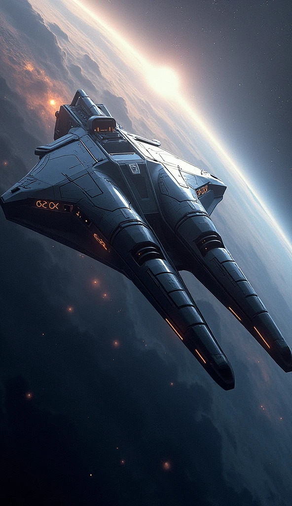 Cool spaceship high-tech fantastic looks hd 