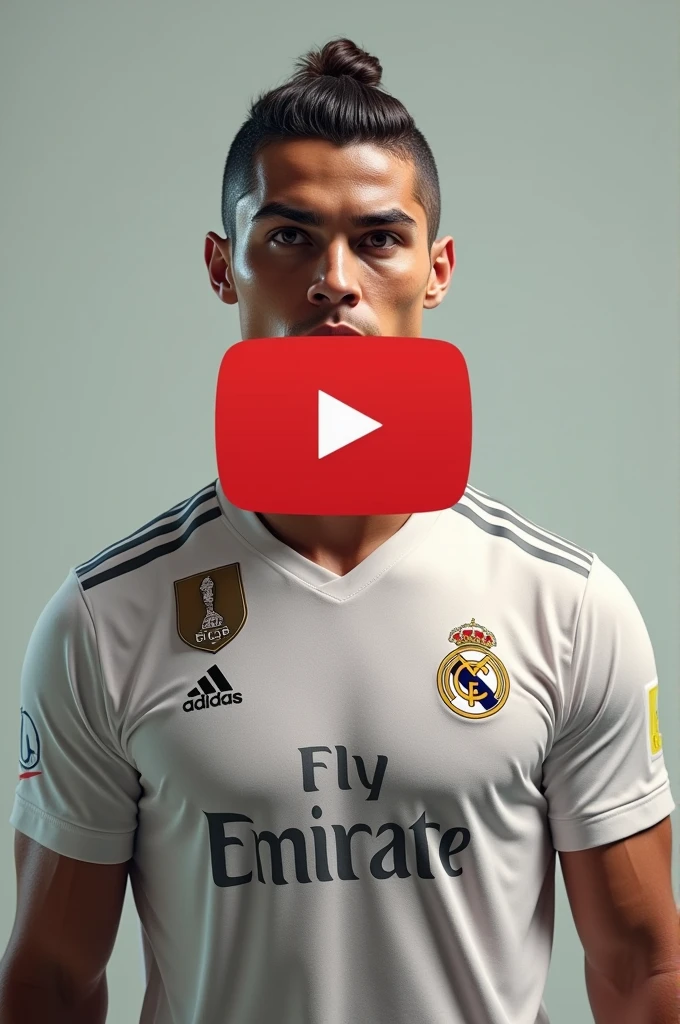 christian ronaldo with youtube play button