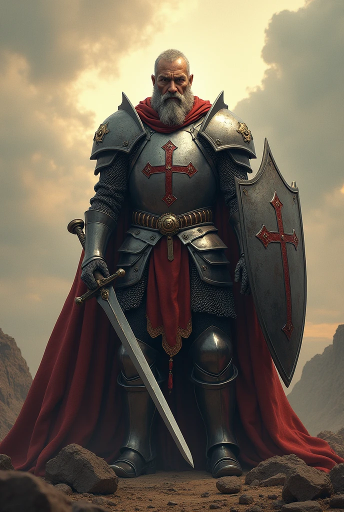 create 8D man warrior templar