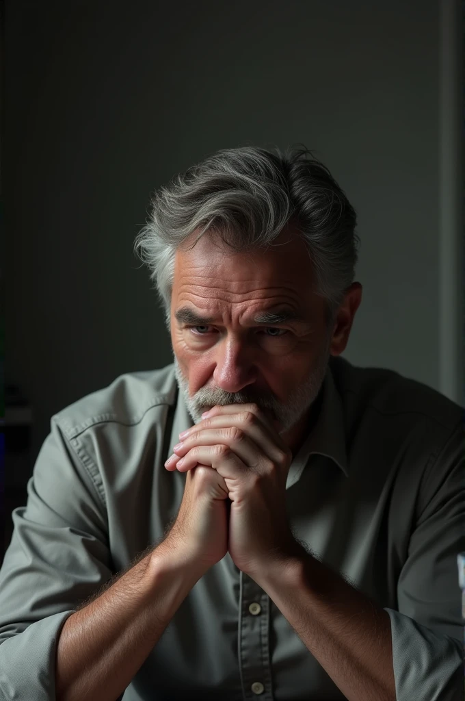 A man thinking