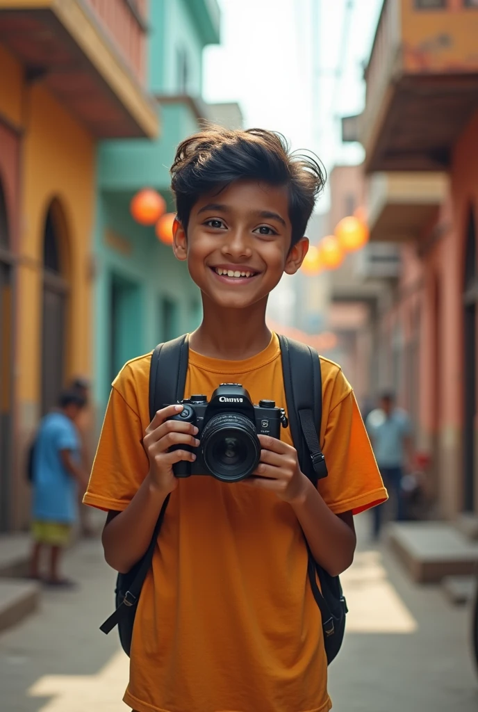 My first vlog , about with a camera Indian boy