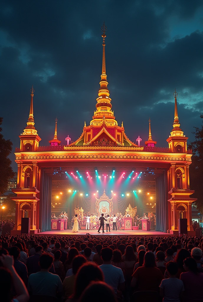 Thai TV Channel 5 has a live program called Lok Don Tri, which is an outdoor concert program from the 80s-90s. Many Thai singers will perform at this stage. It was first broadcast from 1971-1996 every Sunday at 1:00 p.m. in Thailand. It is held at Lok Don Tri, next to Thai TV Channel 5, Bangkok, Thailand.