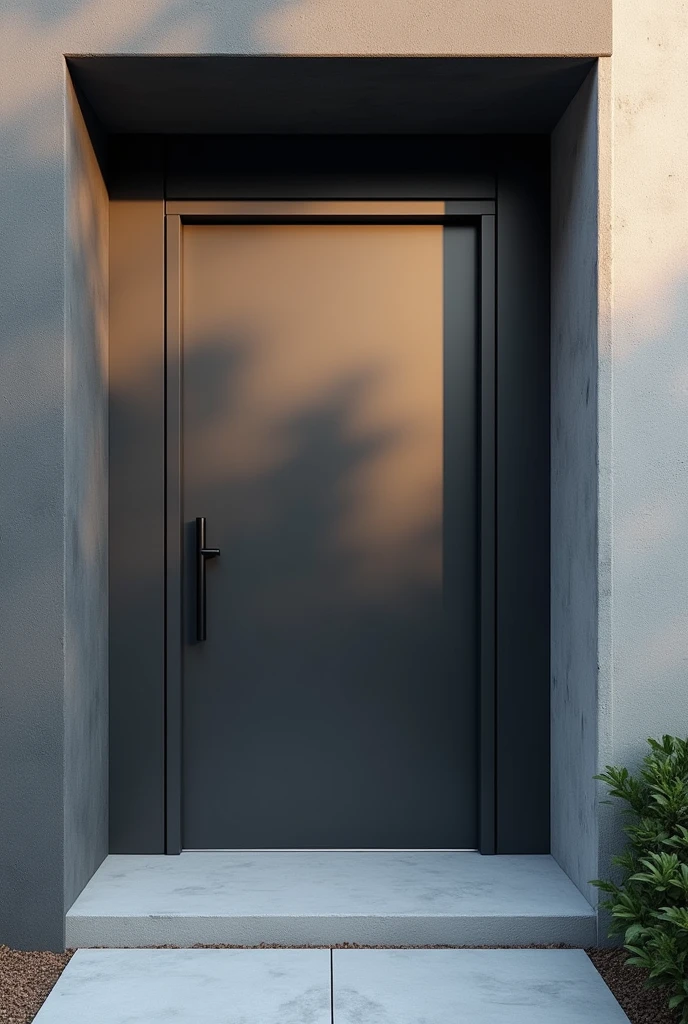 House entrance door of steel