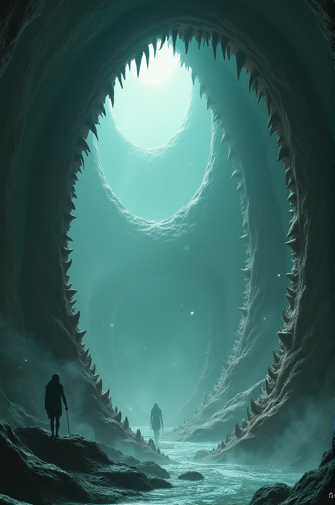 A world in the shape of a mouth