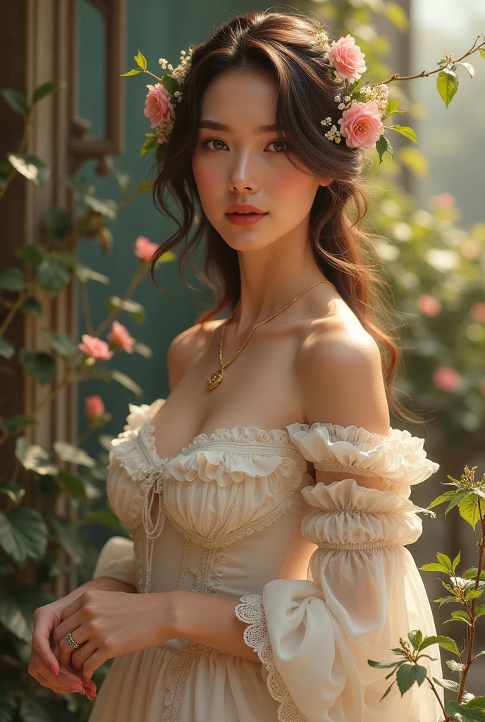 Je voudrais cree un personnage feminin de reve mais realiste