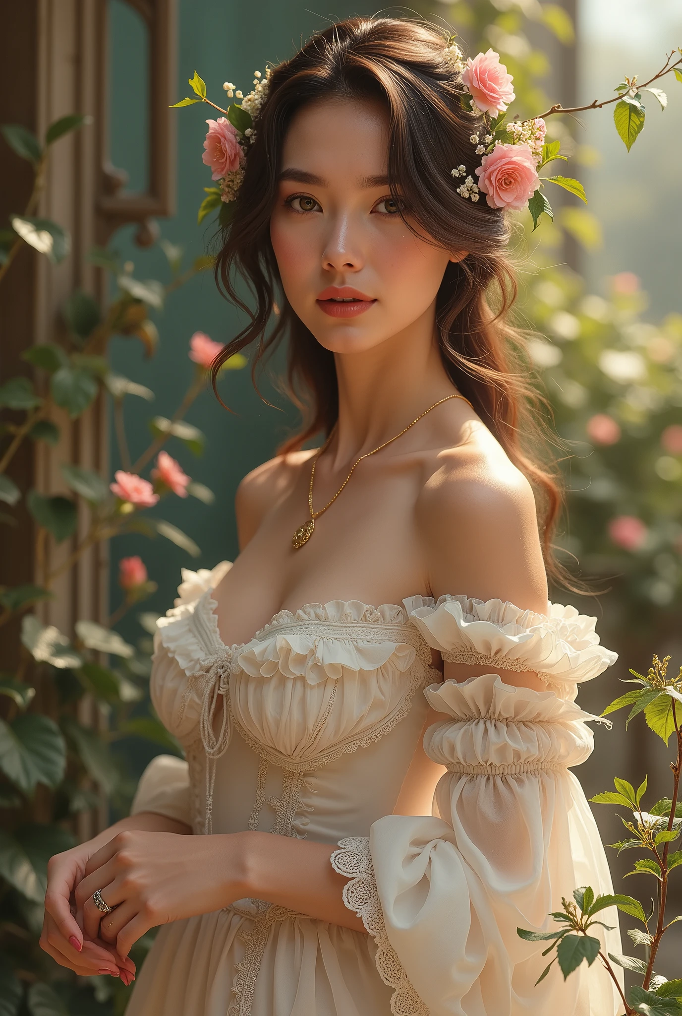 Je voudrais cree un personnage feminin de reve mais realiste