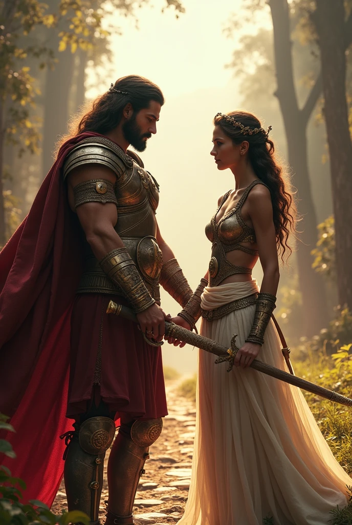 In every battle, In the path, Theseus met several influential women who joined him on his mission of revenge.. First, He won the heart of Antiope, became stronger, and his legend grew.