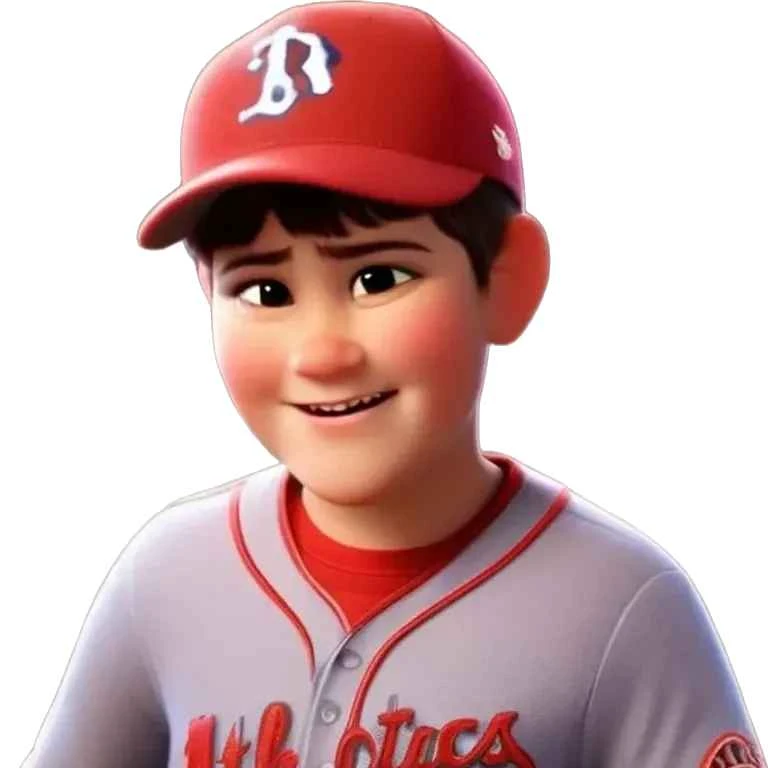 arafed image of a cartoon baseball player with a glove, archie andrews, clay wilson, official art, baseball player mike trout, official character art, promotional render, promotional art, as a pixar character, promo art, as a fortnite character, official render, depicted as a pixar character, official, 0 brainsucker render, chris pratt as mario, ash thorp