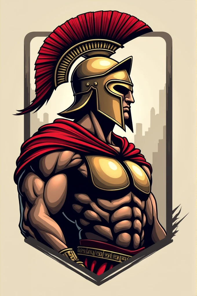 Make a logo for a clothing brand, that will be of a Spartan
