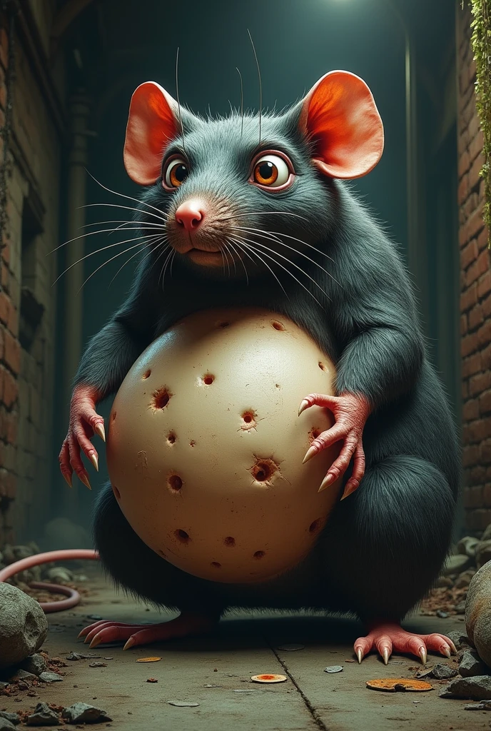 a rat with big testicles