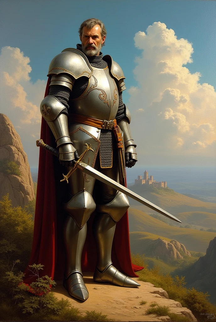 Painting of a knight