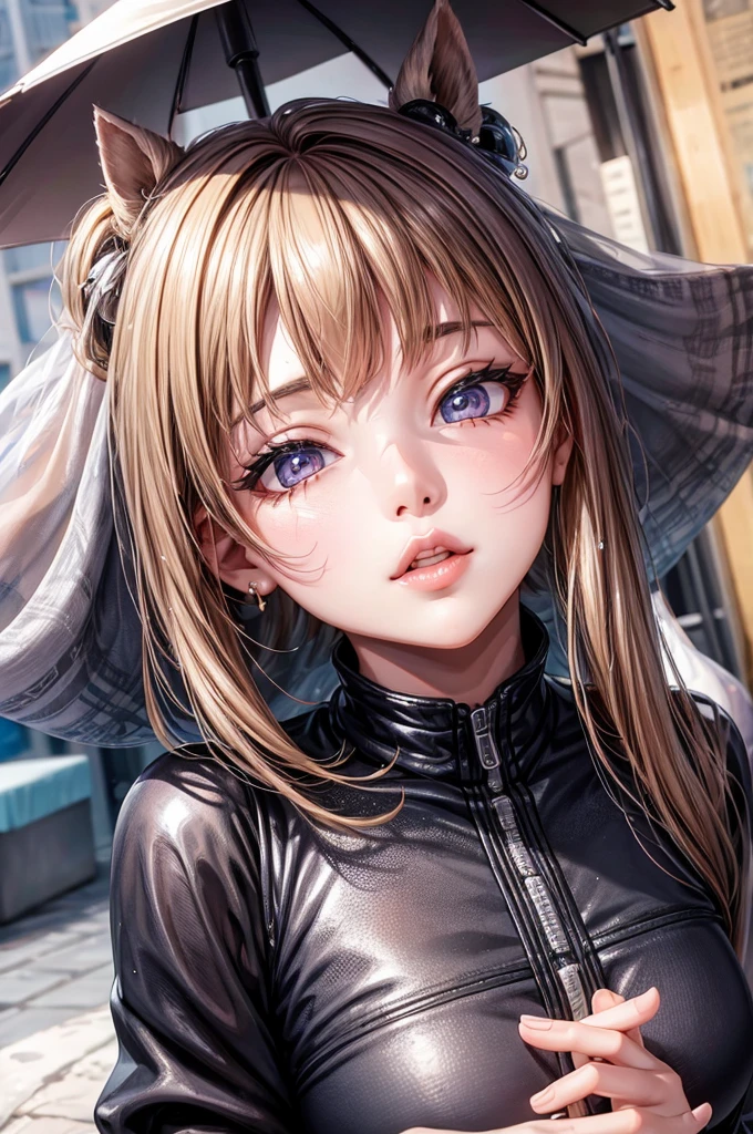 close view of lips of girl
