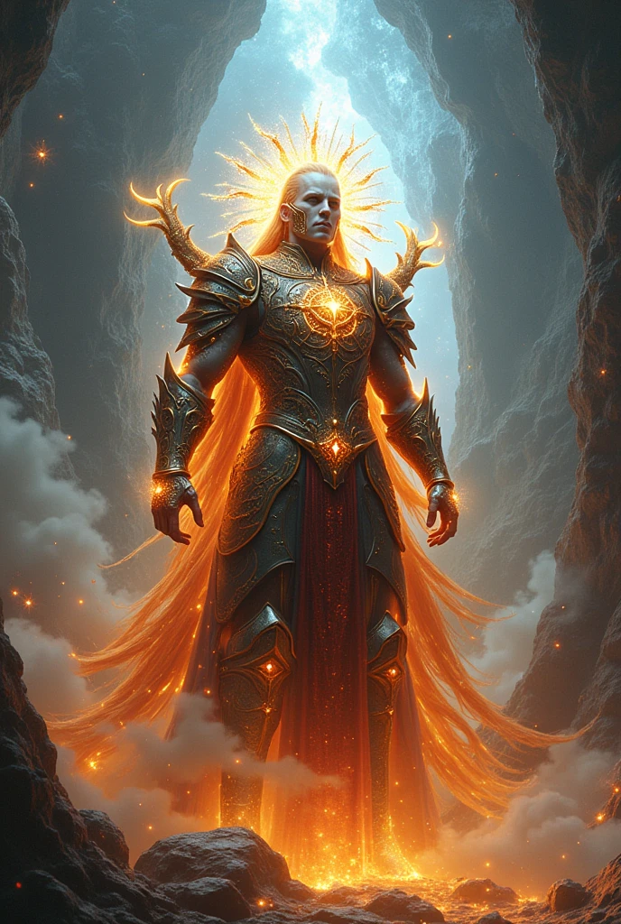 create 8D warrior man templar in the fifth dimension