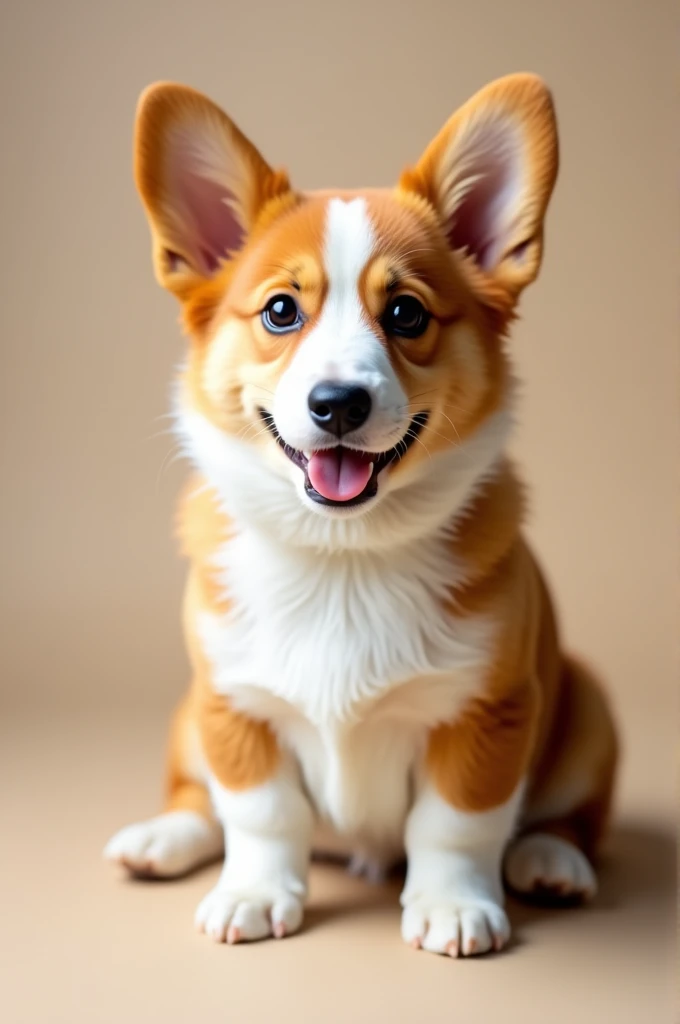Photo of an 8 month old corgi dog.