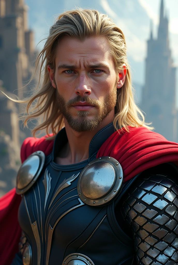 Beautiful and young Thor without beard and sexy