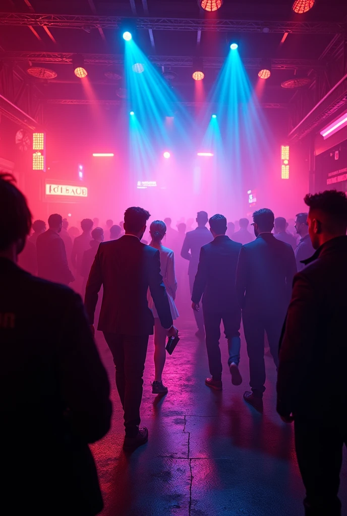a photo of a background with light effects as if we were in a nightclub... for a poster