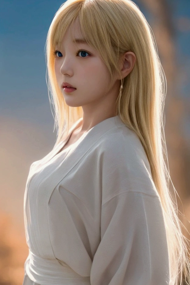 whole body、Japanese women、profile、Highest quality、Cinematic lighting、outside、Blonde、2、cool、
