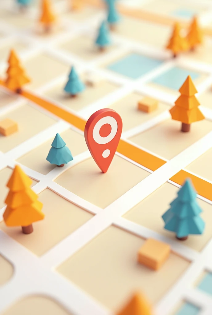 a real-time map, with the illustration similar to the waze interface. Quite intuitive and easy to understand, friendly and minimalist. The type of illustration that is 2D, without being inside a device. No location points or cars, just the map.