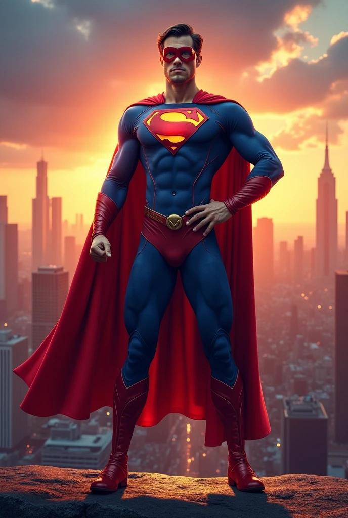 Doctor con traje de superheroe