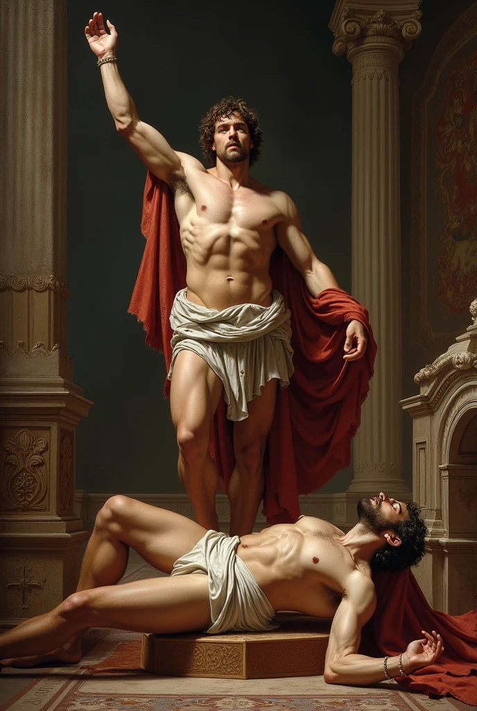 Theseus defeated the king 