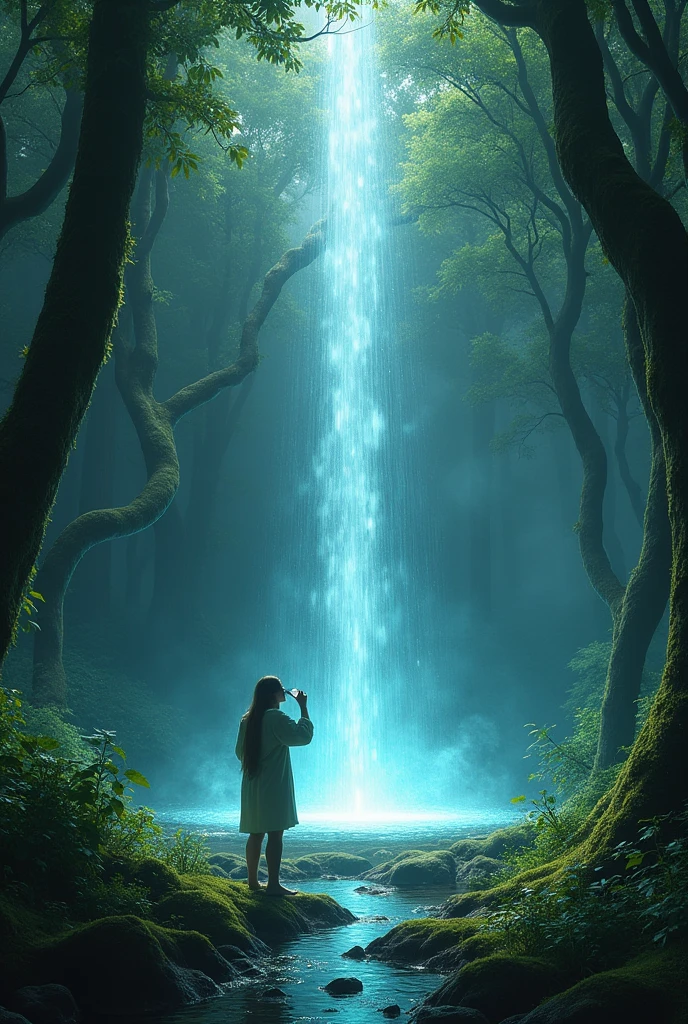 You take a sip from the fountain and feel a surge of energy coursing through your veins. Your senses sharpen, and you gain a deeper understanding of the forests mysteries