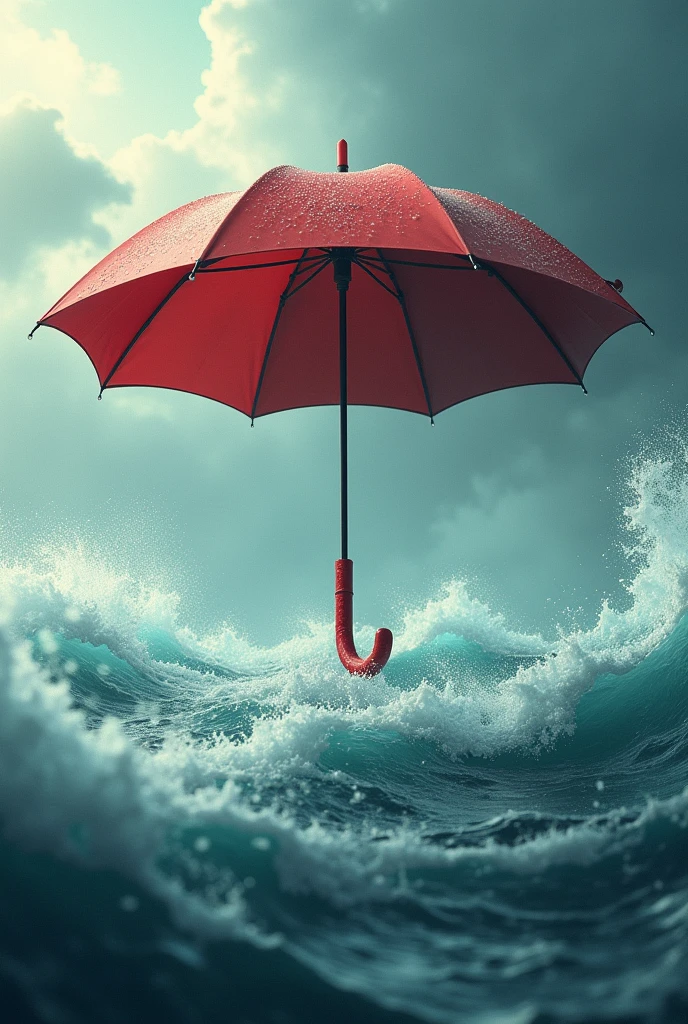 an upside-down umbrella being like a lifeboat