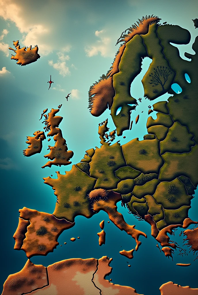  Europe map as movie poster 