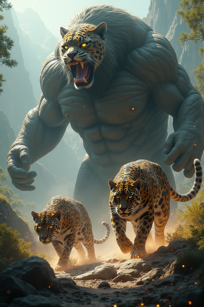 Jaguars hunting titans