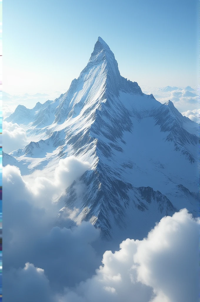 The highest mountain with beautiful views through the clouds