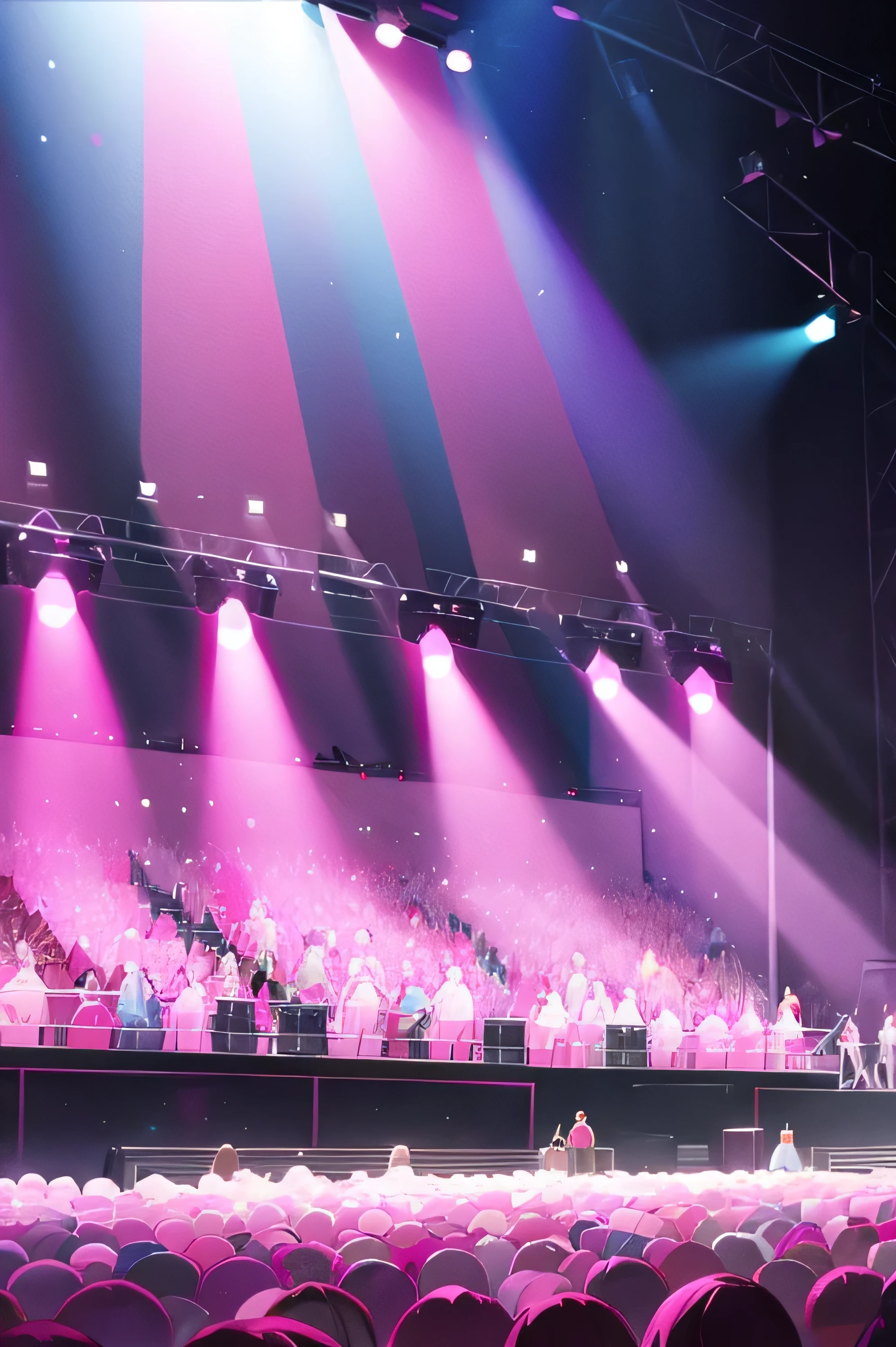 stage pink vibes , concert, soft