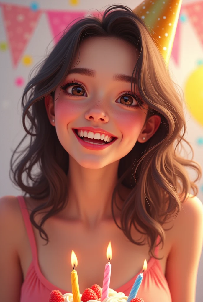 A cute 24years old girl happy birthday