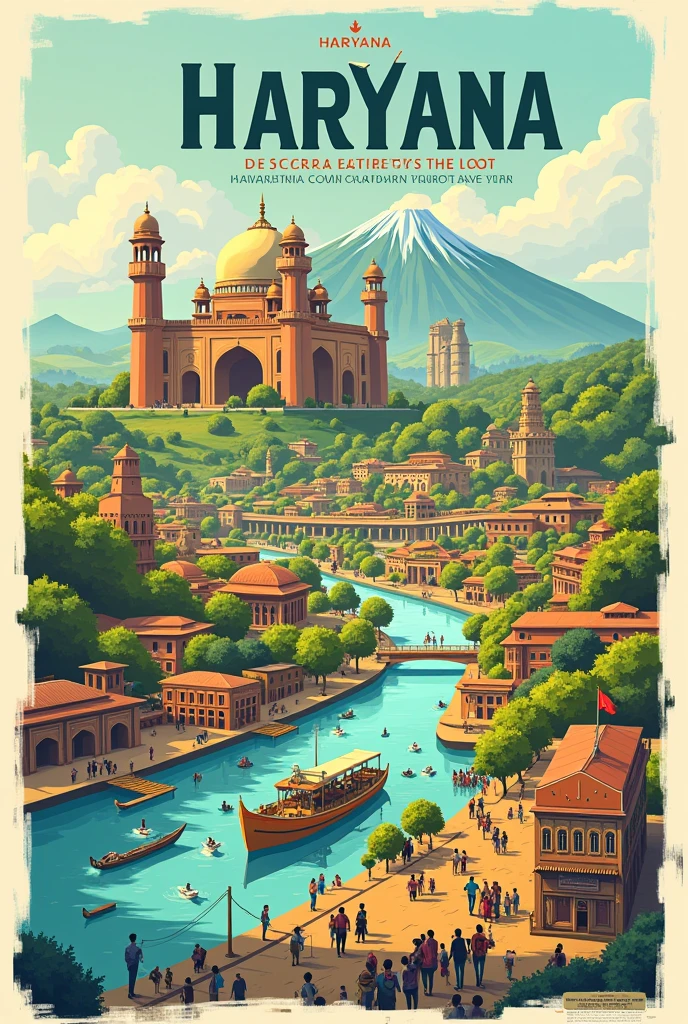 Poster on what do you think about growth of haryana