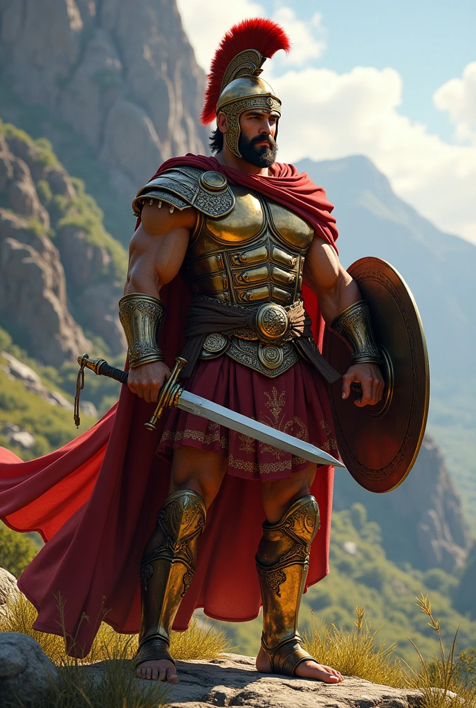 A Dorian warrior from ancient Greece 