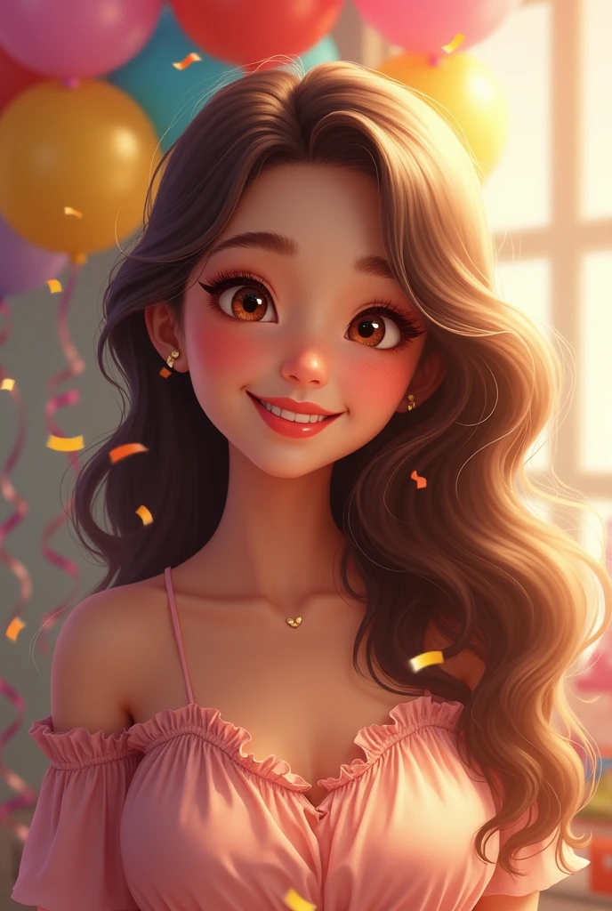A cute  pretty 18years old girl happy birthday 