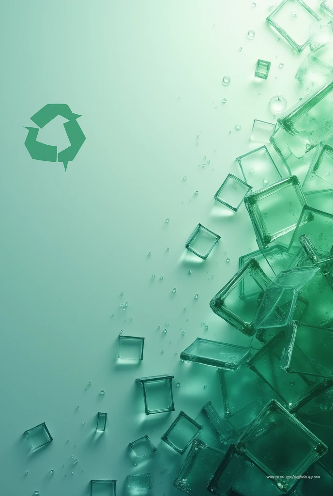 Create a profile picture for the financial sector contact on WhatsApp, composed of 3 people, from the company Massfix, a Brazilian glass recycling company. The image must convey professionalism and seriousness, reflecting the financial and environmental nature of the company.
Elements to Include:
fund: Use a fund that refers to the glass recycling sector, like a shade of green or light blue, with a light texture reminiscent of recycled glass.
logo: Portray a recycling-focused logo with a touch of finance, that conveys friendliness and professionalism Visual Elements: Add subtle icons or graphic elements related to the financial sector, as discrete financial graphics or symbols in the background or corner of the image.
Also include a small Massfix logo to reinforce the company identity..
styled: Maintain a modern, clean style, with a focus on clarity and elegance. The image must be suitable for use on professional platforms and convey a sense of competence and confidence..
colors: Use uma paleta de cores que combine com o branding da Massfix, predominantly green and blue, with neutral touches to create a balanced and professional look.
Do not include people in the image Write "Financial"