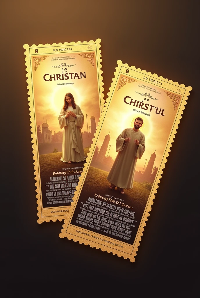 Movie tickets with a Christian theme