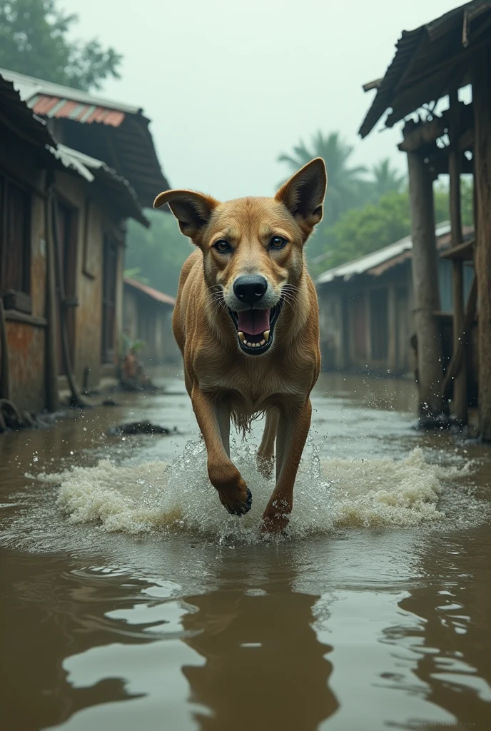 Animal in bd village flood real more