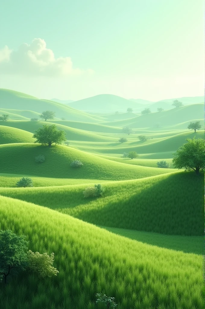 slightly sloping land drawing