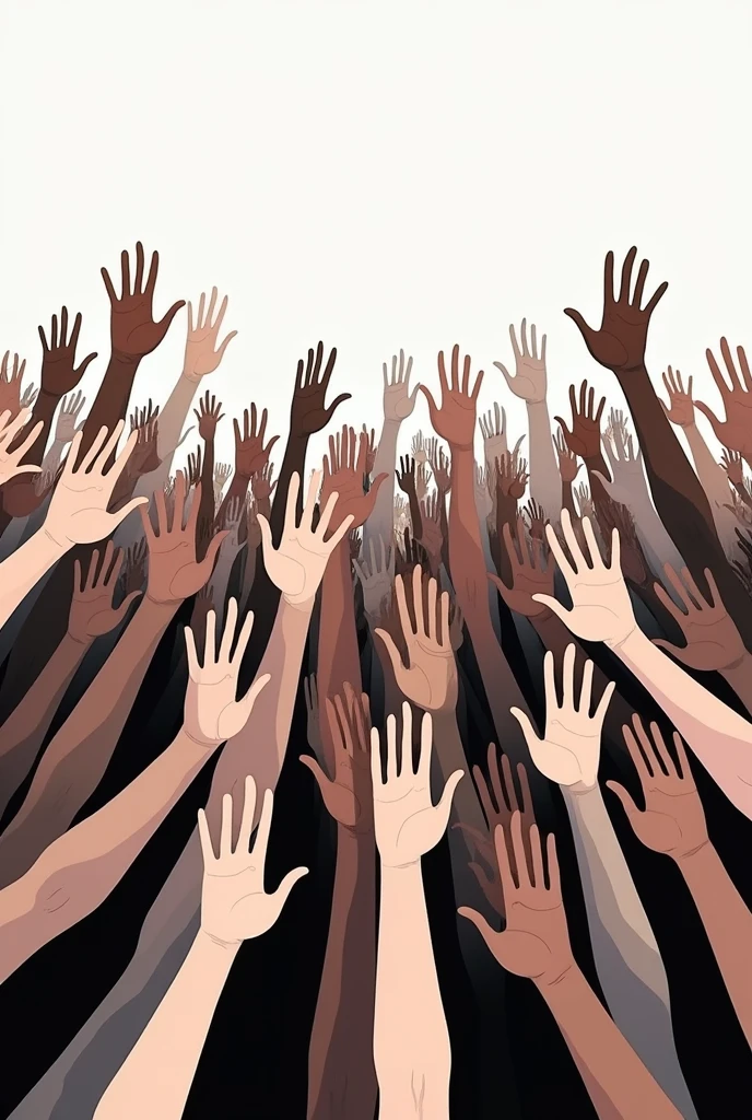 Mass movement is only the image of many people's hands
