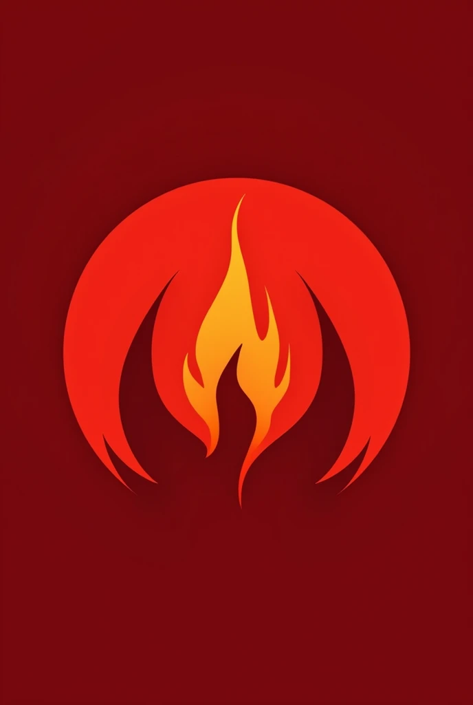 Create the following 

*Description:*

- A circular logo with a deep red background (#FF0000)
- In the center, a flame or a stylized red star, symbolizing the passion and energy of the alliance - The flame or star must have a modern and minimalist design - The logo must be simple, memorable and easy to recognize - Should not include text or words

*style:*

- Modern and minimalist - Inspired by logos of organizations or social movements

*colors:*

- Deep red (#FF0000) as main color - Optional: a touch of black or grey to give depth and contrast

*form:*

- Circular, to represent the unity and cohesion of the alliance