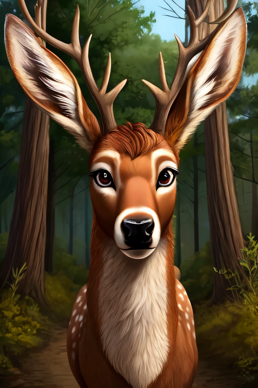 wounded animal trapped in a hunter’s snare. You approach the trapped animal and realize it’s a majestic deer with piercing eyes. You carefully free the deer from the snare,