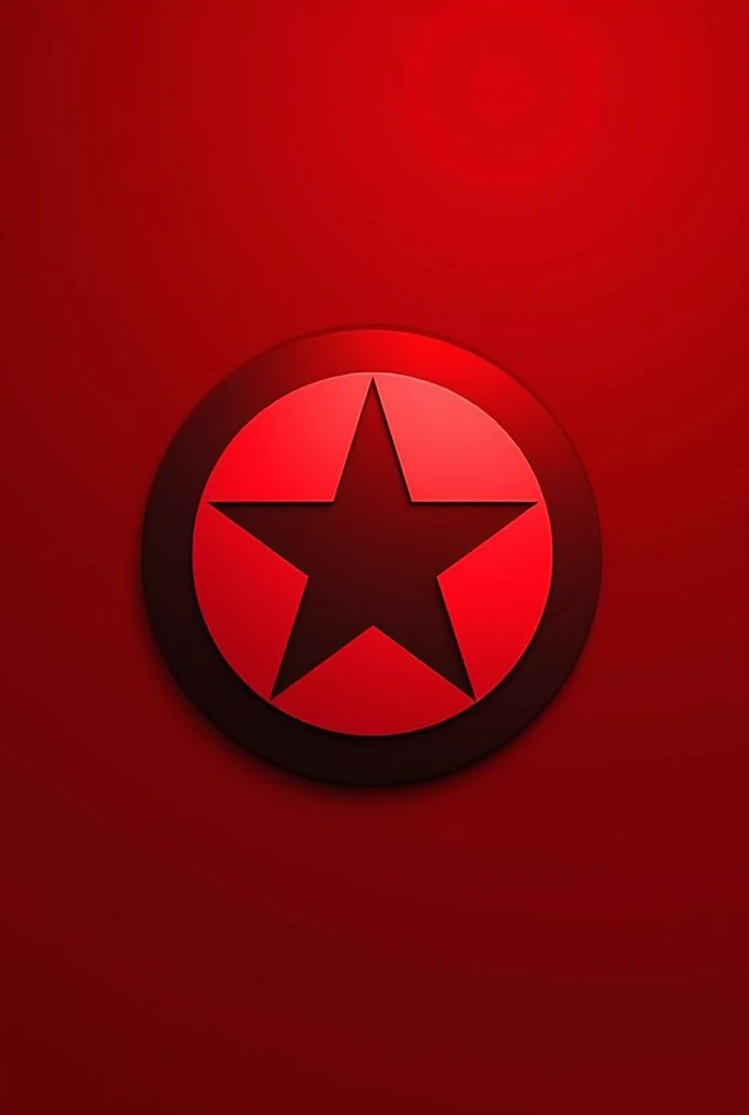 Create the following 

*Description:*

- A circular logo with a deep red background (#FF0000)
- In the center, a stylized red star, symbolizing the passion and energy of the alliance - The star should have a modern and minimalist design - The logo should be simple, memorable and easy to recognize - Should not include text or words

*style:*

- Modern and minimalist - Inspired by logos of organizations or social movements

*colors:*

- Deep red (#FF0000) as main color - Optional: a touch of black or grey to give depth and contrast

*form:*

- Circular, to represent the unity and cohesion of the alliance