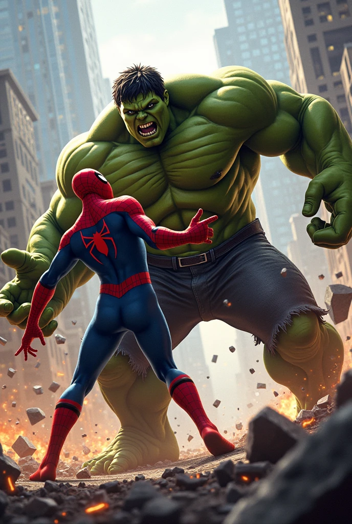 Spiderman vs Hulk
