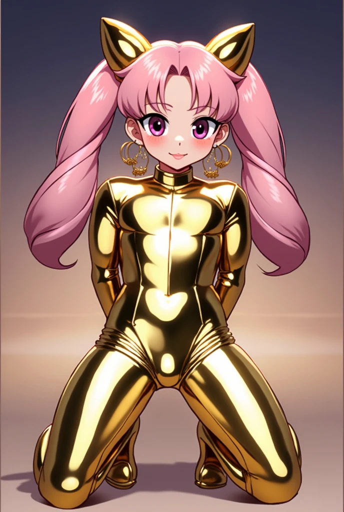 Small breasts、Full body view、Chibiusa、Sailor Moon（Chibiusa）Flat chest、Small breasts、Full body view、Chibiusa、Sailor Moon（Chibiusa）Flat chest、Spread your legs、 nude、smile、Raise one leg,very cute,muscle、big eye,tear、high kick,high quality, high heels,lolimanko、Spread the genitals
