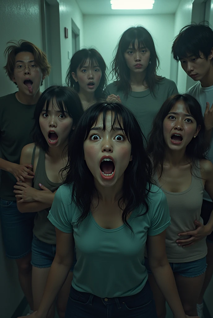Terrified, they were in a state of panic. With nerves  girls boys freiend