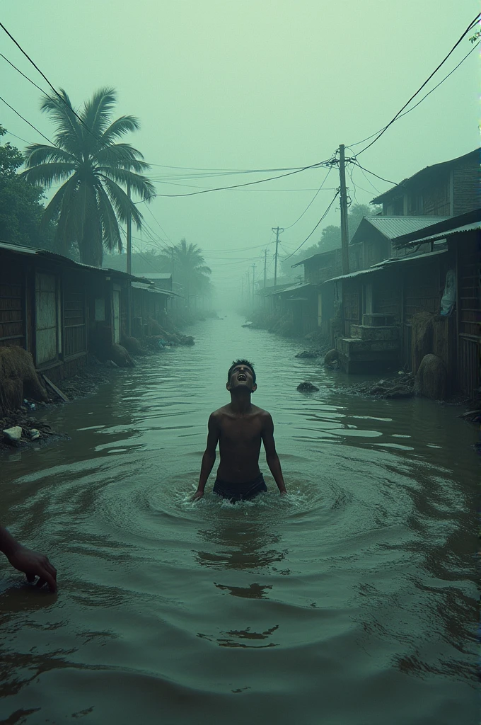 Flood drowned Bangladesh and people's cry